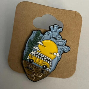 $5 bundled Heart Camper Van  Enamel Pin